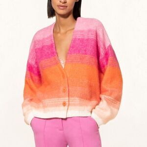 NWOT Dorothee Schumacher Luxurious Ombré Mohair Cardigan Sz 3 Womens M